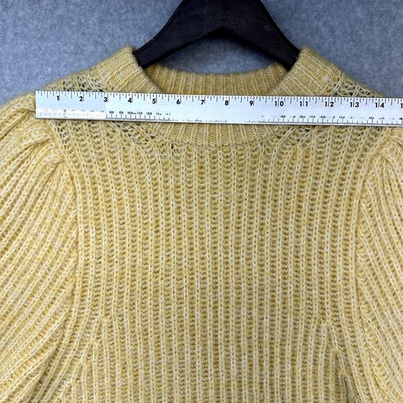 Topshop Womens Knit Sweater Size Small (US 4-6) Yellow Cute - Picture 4 of 7